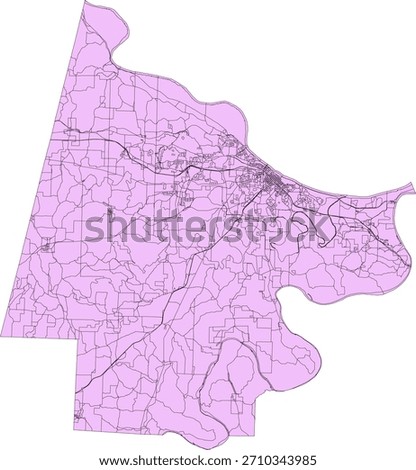 US Missouri State Cole County Vector Census Block 2020 vector Tabulation (Census) Block