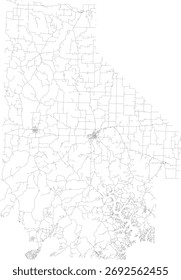 US Missouri State Morgan County Roads vector 2024 for all roads
