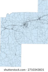 US Missouri State Phelps County Vector Census Block 2020 vector Tabulation (Census) Block