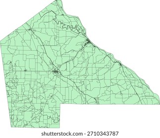 US Missouri State Pike County Vector Census Block 2020 vector Tabulation (Census) Block