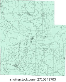 US Missouri State Texas County Vector Census Block 2020 vector Tabulation (Census) Block