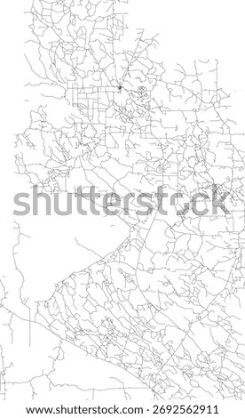 US Montana State Carter County Roads vector 2024 for all roads