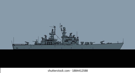 軍艦 誘導ミサイル巡洋艦 イラストやインフォグラフィックのベクター画像 のベクター画像素材 ロイヤリティフリー Shutterstock