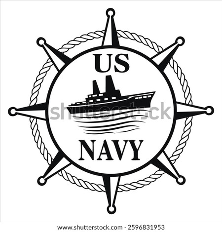 Us  Navy Forces T-shirt Design Vector, Veteran Patriotic Illustration, Navy Chief Clipart Design