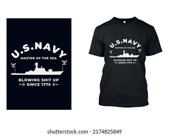 U.S Navy T Shirt Design