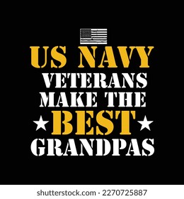 US Navy Veterans Make the Best Grandpas Faded Grunge