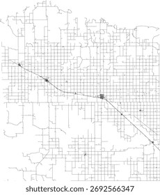 US Nebraska State Holt County Roads vector 2024 for all roads