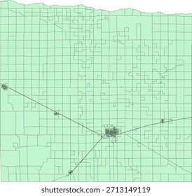 US Nebraska State Phelps County Vector Census Block 2020 vector Tabulation (Census) Block