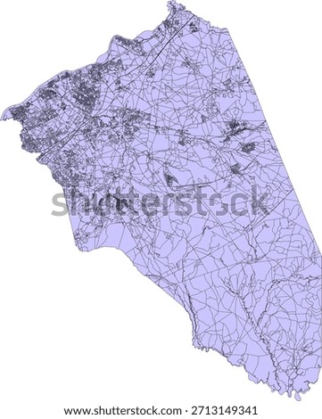 US New Jersey State Burlington County Vector Census Block 2020 vector Tabulation (Census) Block