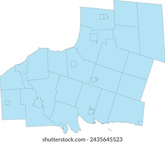 US New York State Oswego County Map with Municipal Boundary