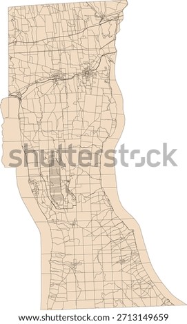 US New York State Seneca County Vector Census Block 2020 vector Tabulation (Census) Block