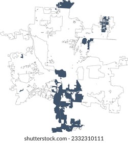 US Ohio Columbus City Map with Community Reinvestment Areas Commercial