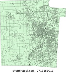 US Ohio State Montgomery County Vector Census Block 2020 vector Tabulation (Census) Block