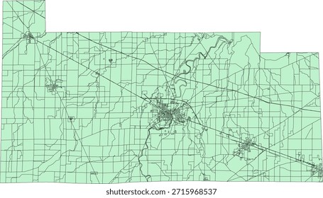 Bloque del censo de Vectores del estado de Ohio del condado de Sandusky Bloque de tabulación de Vectores (censo) de 2020