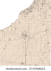 US Ohio State Wood County Vektor Census Block 2020 Vektor Tabulation (Census) Block