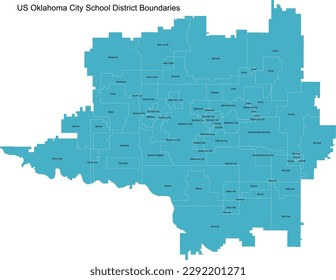 US Oklahoma City School District Boundaries