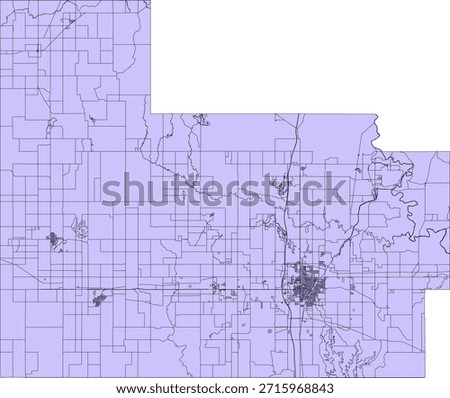 US Oklahoma State Carter County Vector Census Block 2020 vector Tabulation (Census) Block