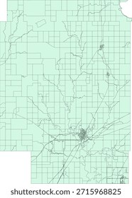 EUA Estado de Oklahoma Craig County Vetor Census Block 2020 vetor Tabulação (Censo) Bloco