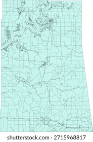 Bloque del censo de Vectores del condado de Delaware del estado de Oklahoma Bloque de tabulación de Vectores (censo) de 2020