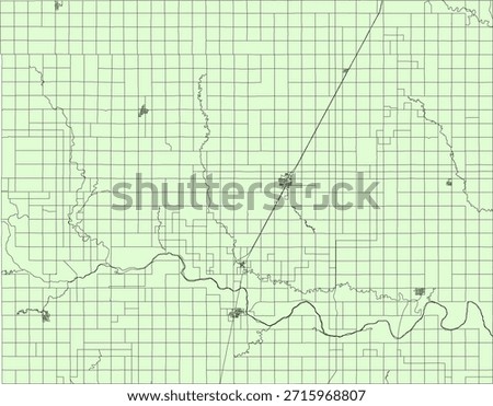 US Oklahoma State Grant County Vector Census Block 2020 vector Tabulation (Census) Block