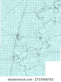 Bloque del censo de Vectores del condado de Mayes del estado de Oklahoma Bloque de tabulación de Vectores (censo) de 2020