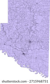 Bloque del censo de Vectores del condado de McCurtain del estado de Oklahoma Bloque de tabulación de Vectores (censo) de 2020