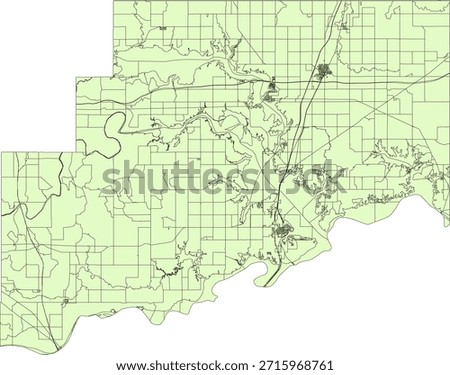US Oklahoma State McIntosh County Vector Census Block 2020 vector Tabulation (Census) Block