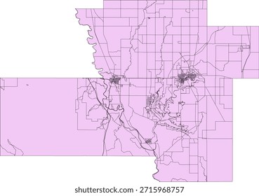 Bloque del censo de Vectores del condado de Murray del estado de Oklahoma Bloque de tabulación de Vectores (censo) de 2020
