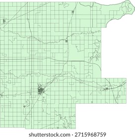 US Oklahoma State Noble County Vektor Census Block 2020 Vektor Tabulation (Census) Block
