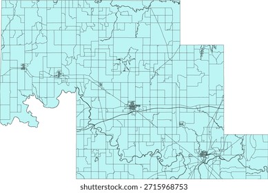 Bloque del censo de Vectores del estado de Oklahoma Bloque de tabulación de Vectores (censo) de 2020