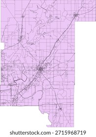 EUA Oklahoma Estado Rogers County Vetor Census Block 2020 vetor Tabulação (Censo) Bloco