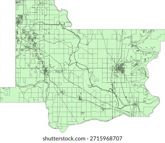 EUA Oklahoma Estado Wagoner County Vetor Census Block 2020 vetor Tabulação (Censo) Bloco