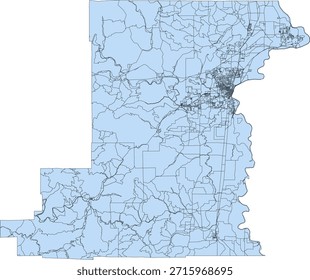US Oregon State Benton County Vector Census Block 2020 vector Tabulation (Census) Block
