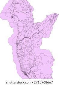Bloque del censo de Vector del condado de Curry del estado de Oregón Bloque de tabulación de Vector (censo) de 2020