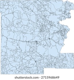 US Oregon State Grant County Vector Census Block 2020 vector Tabulation (Census) Block