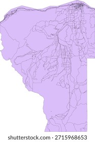 Bloque del censo de Vectores del condado de Hood River del estado de Oregón Bloque de tabulación de Vectores (censo) de 2020