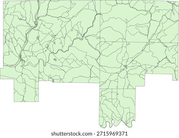 Bloque del censo de Vectores del condado de Forest del estado de Pensilvania Bloque de tabulación de Vectores (censo) de 2020