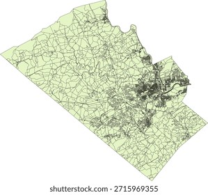 US Pennsylvania State Lehigh County Vector Census Block 2020 Vektor Tabulation (Census) Block
