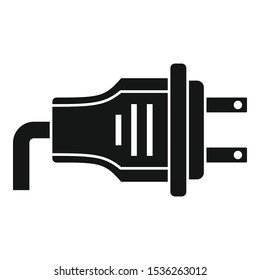 Us plug icon. Simple illustration of us plug vector icon for web design isolated on white background