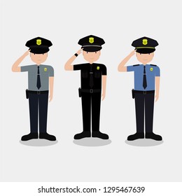 US Police Vector Illustration. eps 10