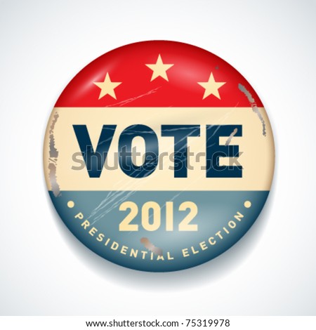 US presidential election in 2012. Vector.