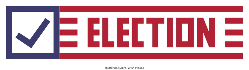 US Presidential Election 2024. United States of America Vector Banner Flag. November 5 Vote Day.