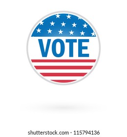 US Presidential Election Vote Button In 2012