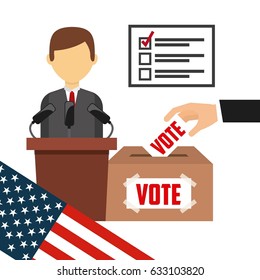 US presidential voting concept