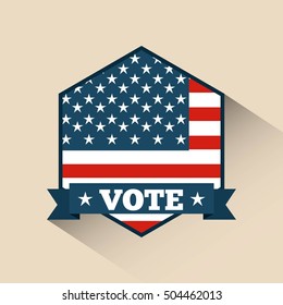 US presidential voting concept vector illustration design