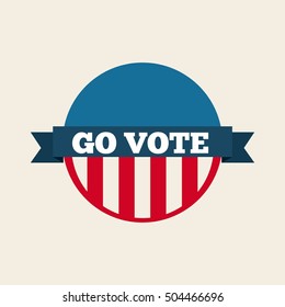 US presidential voting concept vector illustration design
