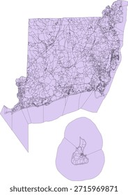 US Rhode Island State Washington County Vektor Census Block 2020 Vektor Tabulation (Census) Block