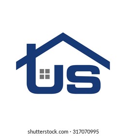 US roof logo vector