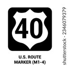US ROUTE MARKER Guide sign US ROAD SYMBOL SIGN MUTCD