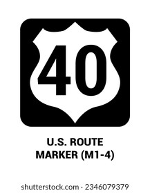 US ROUTE MARKER Guide sign US ROAD SYMBOL SIGN MUTCD